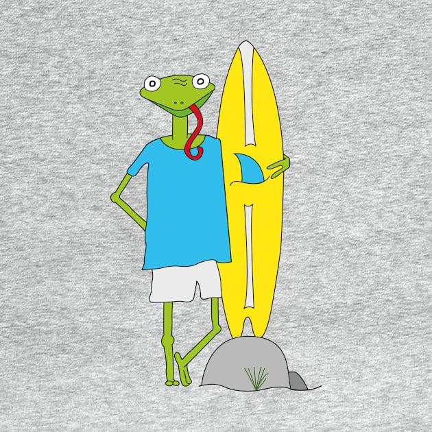 Surfing Lizzard by thegucke